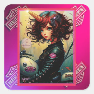 Persephone-Stickers Vierkante Sticker