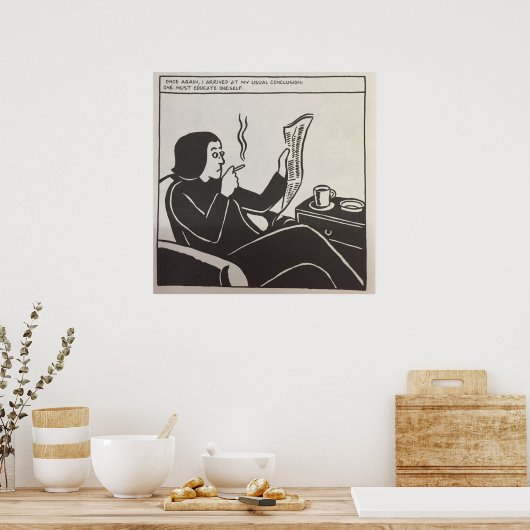 Persepolis Educate Oneself Poster (Keuken)