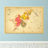 Perseus -  Astronomisch Star Chart Afbeelding Canvas Afdruk (Insitu (Houten vloer))