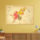 Perseus -  Astronomisch Star Chart Afbeelding Canvas Afdruk (Insitu (Woonkamer))