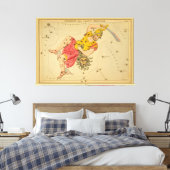 Perseus -  Astronomisch Star Chart Afbeelding Canvas Afdruk (Insitu (Slaapkamer))