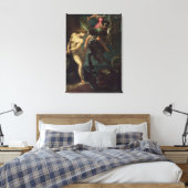 Perseus en Andromeda, c.1610 (olie op canvas) Canvas Afdruk (Insitu (Slaapkamer))