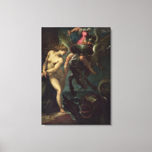 Perseus en Andromeda, c.1610 (olie op canvas) Canvas Afdruk (Voorkant)