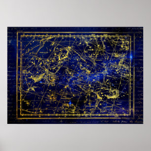 perseus en andromeda constellatie poster
