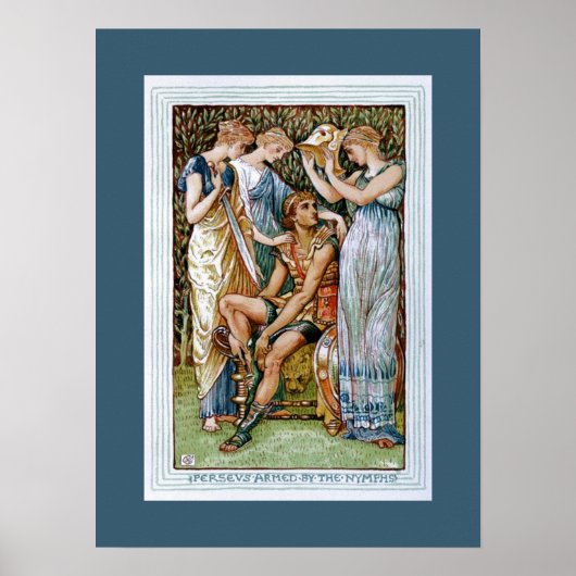 Perseus gewapend door de Nymfs Poster (Voorkant)