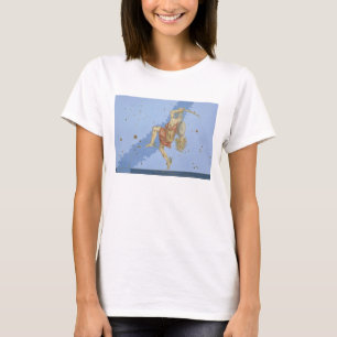 Perseus met het hoofd van Medusa, uit 'Uranometria T-shirt