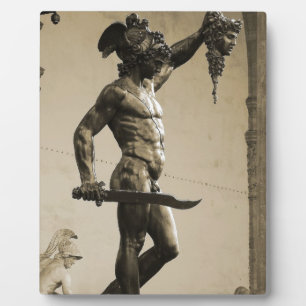 Perseus met hoofd Medusa Fotoplaat