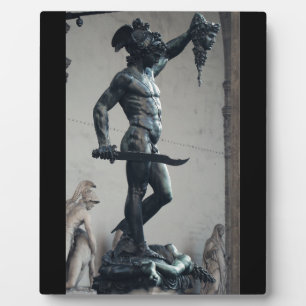 Perseus met hoofd Medusa Fotoplaat