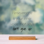 Perseverance acryl teken bord (Neutraal)