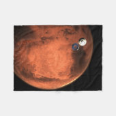 Perseverance Rover gieten van zijn cruise stage. Fleece Deken (Voorkant (Horizontaal))