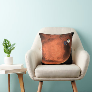 Perseverance Rover gieten van zijn cruise stage. Kussen