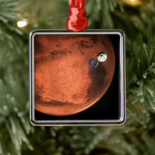 Perseverance Rover gieten van zijn cruise stage. Metalen Ornament