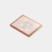 Perseverance Rover vuurt afdaling fase motoren op Post-it® Notes (Schuin)