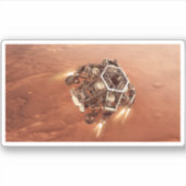 Perseverance Rover vuurt afdaling fase motoren op Sticker (Voorkant)