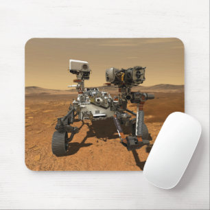 Perseverance Rover werkt op het oppervlak van Mars Muismat