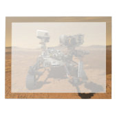 Perseverance Rover werkt op het oppervlak van Mars Notitieblok (Voorkant)