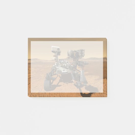 Perseverance Rover werkt op het oppervlak van Mars Post-it® Notes (Voorkant)
