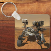 Perseverance Rover werkt op het oppervlak van Mars Sleutelhanger (Voorkant)