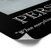 Perseverantie Motivatie Poster waterval (Hoek)