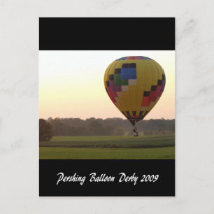 Pershing Balloon Derby 2009 Briefkaart