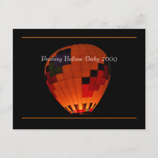 Pershing Balloon Derby 2009 Briefkaart