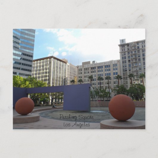 Pershing Square - Los Angeles Briefkaart (Voorkant)