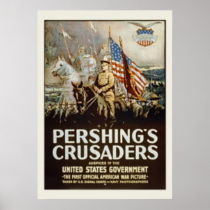 Pershings Crusaders  Amerikaanse leger Poster