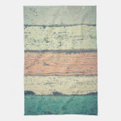 Pershuis geschilderd hout oceanside gestript theedoek (Verticaal)