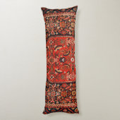 Persia Bijar Bright Red Yellow Lichaamskussen (Achterkant (Verticaal))