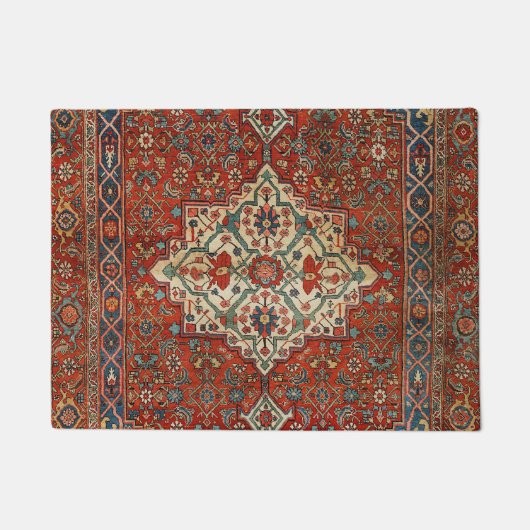 Persia Bijar Royal Red Green  Deurmat (Voorkant)