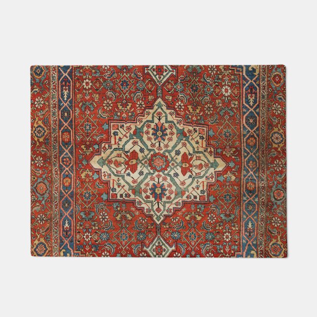 Persia Bijar Royal Red Green  Deurmat (Voorkant)