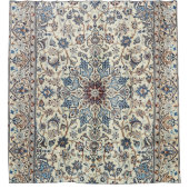 Persia Dusty Blue Gray Accent Douchegordijn (Voorkant)