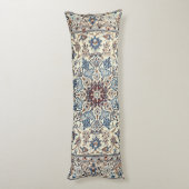 Persia Dusty Blue Gray Accent  Lichaamskussen (Achterkant (Verticaal))