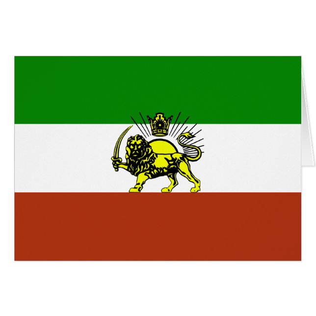 Persia Flag (Voorkant Horizontaal)