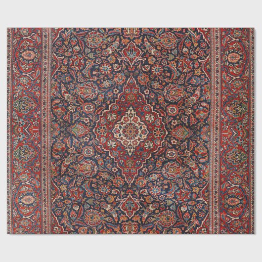 Persia Kurk Kasjan Surreal Red Collage Cadeaupapier (Vlak)