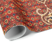 Persia Red Blue Oranje geel Cadeaupapier (Rol Hoek)