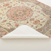 Persia Tabriz Blush Peach Peachy  Sherpa Deken (3/4)