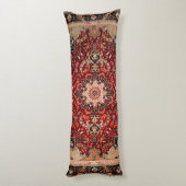 Persia Tabriz Red Black Dark Lichaamskussen (Achterkant (Verticaal))