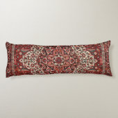 Persian Bakhtiari Deep Dark Red Tan  Lichaamskussen (Achterkant)