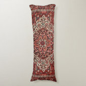 Persian Bakhtiari Deep Dark Red Tan  Lichaamskussen (Voorkant Verticaal)