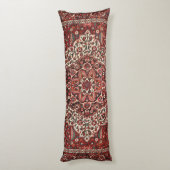Persian Bakhtiari Deep Dark Red Tan  Lichaamskussen (Achterkant (Verticaal))