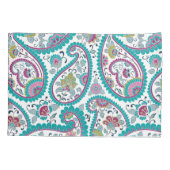 Persian Boteh Paisley Pattern Monogram Pillow hoes (Achterkant)
