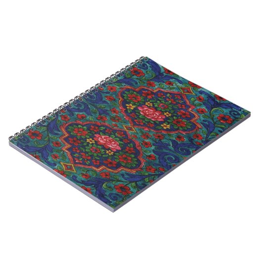 Persian Carpet Pattern Notebook – Elegant Traditio Notitieboek (Linkerzijde)