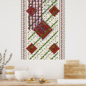Persian Carpet Pattern Poster (Keuken)