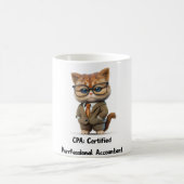 Persian Cat Accountant Mug — Funny Office Gift  (Centre)