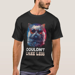 Persian Cat Funny kan het niet schelen minder cool T-shirt