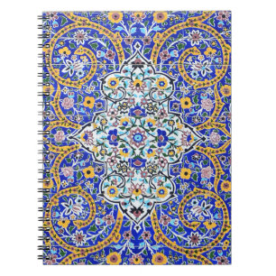 Persian elaborate tiled mural notitieboek