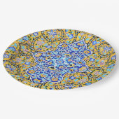 Persian elaborate tiled mural papieren bordje (Gekanteld)