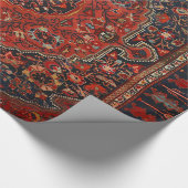 Persian Joshan Red Rusty Blue  Cadeaupapier (Hoek)