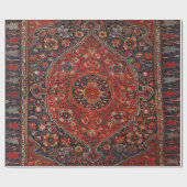 Persian Joshan Red Rusty Blue  Cadeaupapier (Vlak)